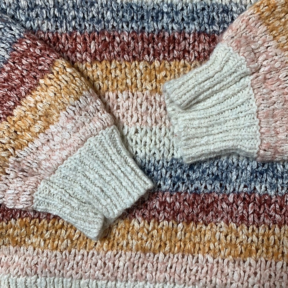 Madewell Baez Pullover Striped Sweater Size Small - Picture 4 of 14